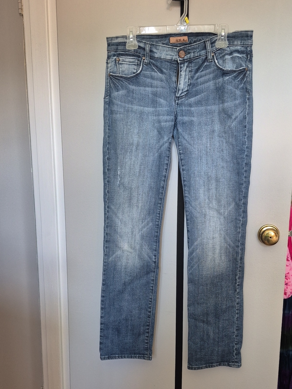 See Thru Soul Light Blue Straight Leg Women's Jeans
